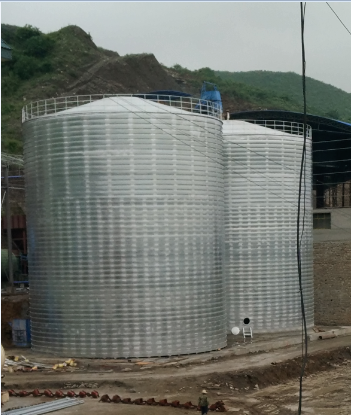 道县粮食钢板仓的安装全过程不用热焊接