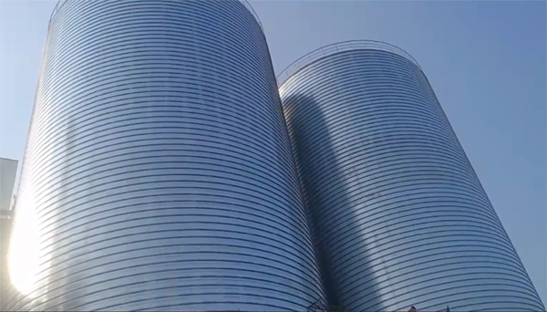 道县2座混凝土高架卷板仓